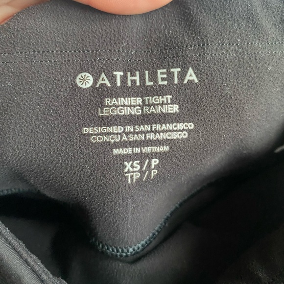 Athleta Rainer 7/8 Tight Legging Black Size XS - Picture 7 of 12